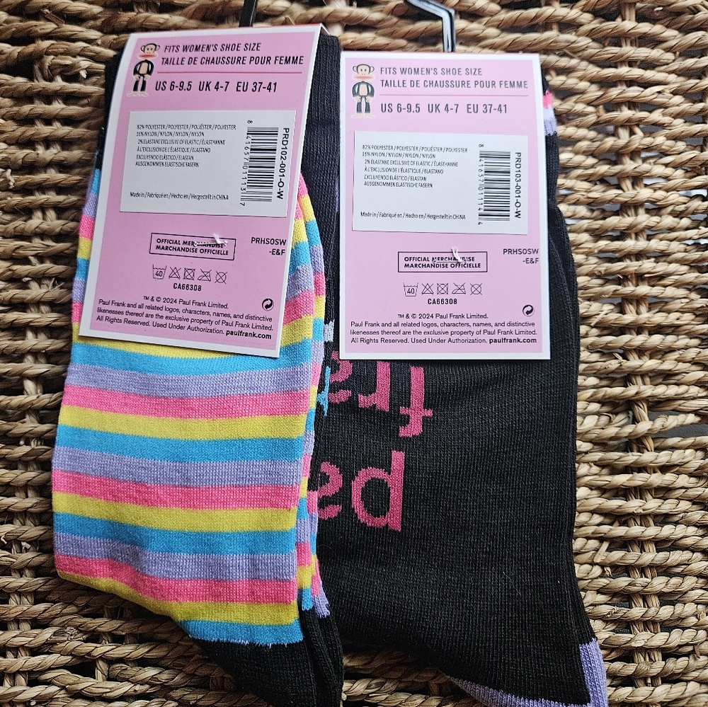 **SOLD** Paul Frank Socks NEW - Picture 2 of 2